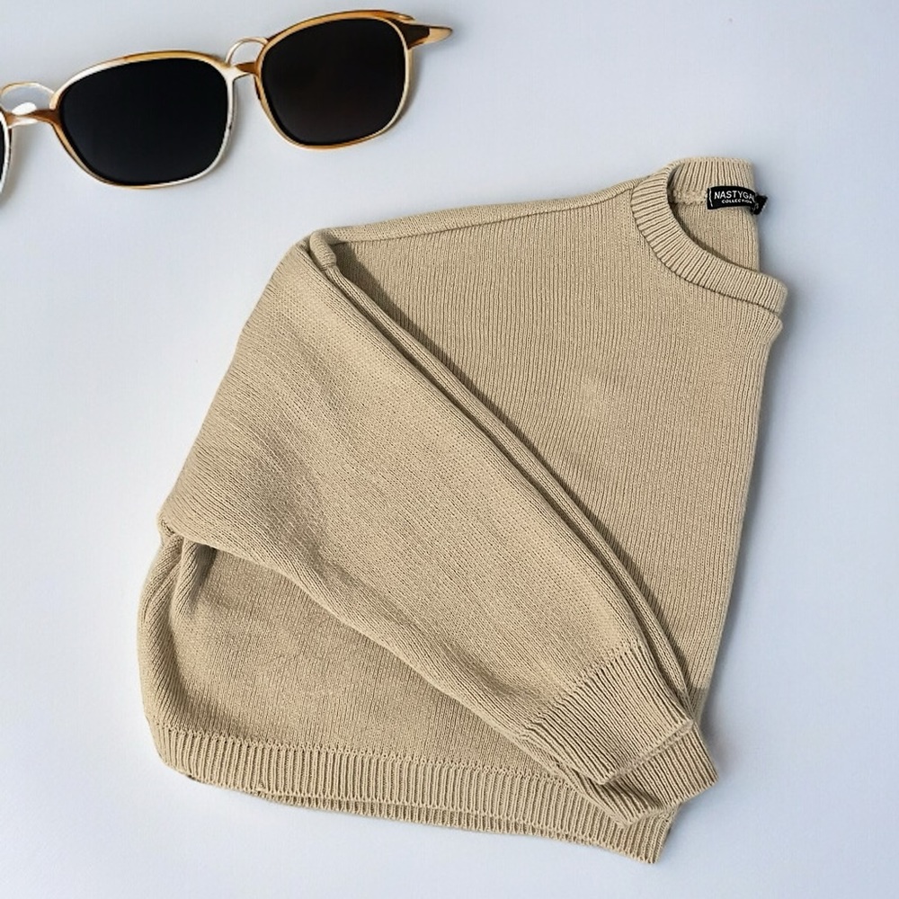 Nasty Gal Oversized Crop Sweater